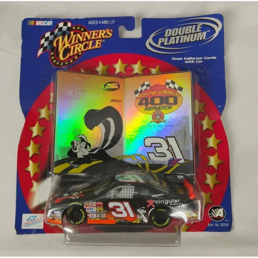 Robby Gordon 31 Winner's Circle Double Platinum Nascar Black Monte Carlo Chevy‎